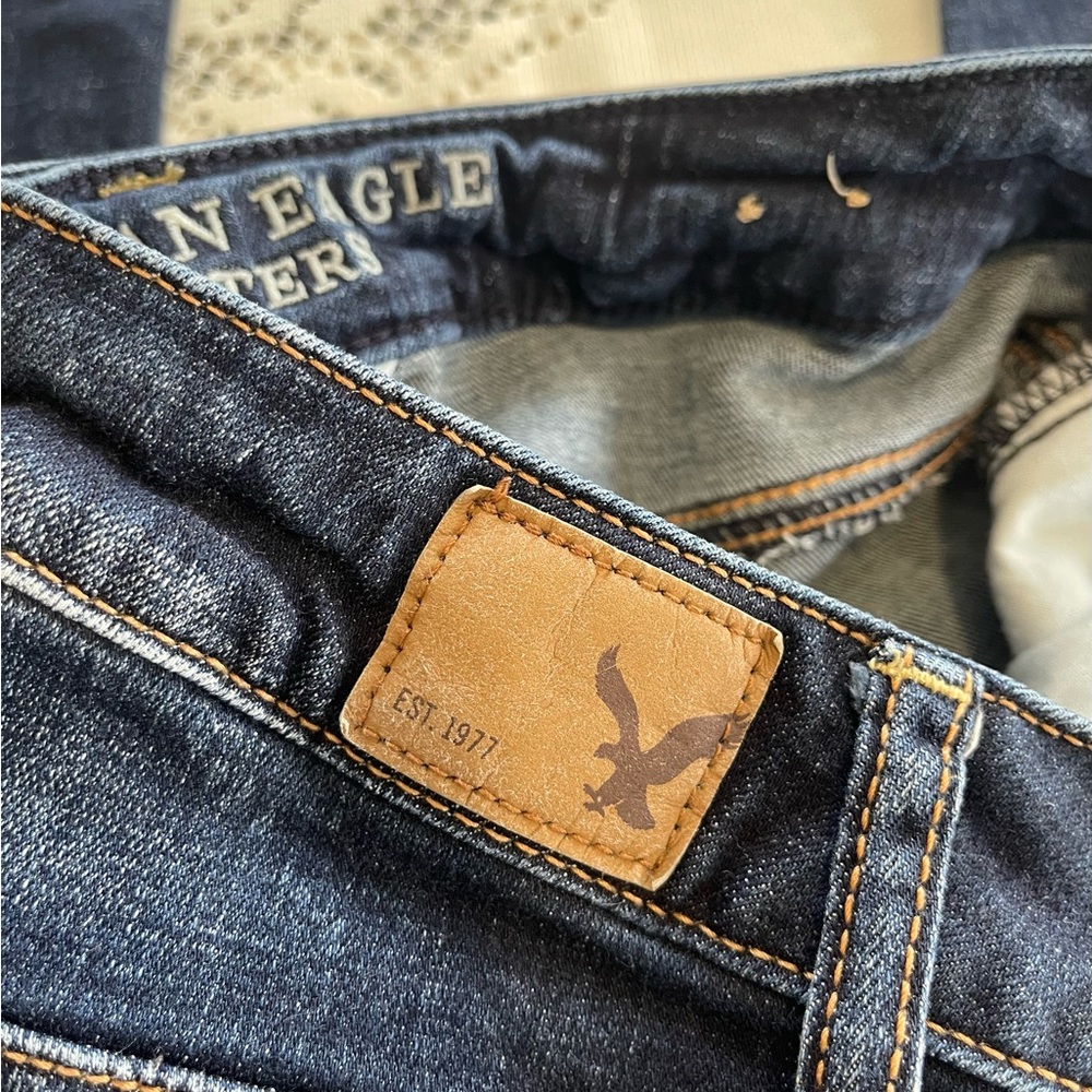 American Eagle Outfitters Blue Jeggings with Classic Denim Appeal - Picture 4 of 10